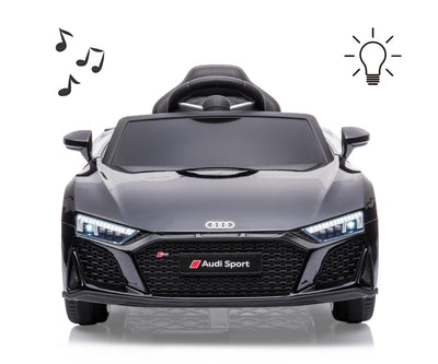 Lasten sähköauto - Audi R8 Spyder Musta - Vuodevaatteet.fi