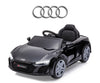 Lasten sähköauto - Audi R8 Spyder Musta - Vuodevaatteet.fi