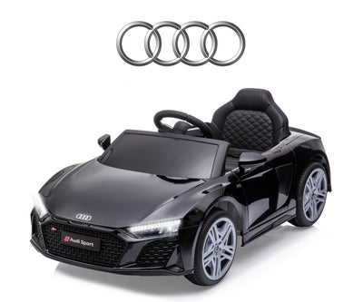 Lasten sähköauto - Audi R8 Spyder Musta - Vuodevaatteet.fi