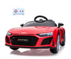Lasten sähköauto - Audi R8 Spyder Punainen - Vuodevaatteet.fi