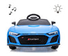 Lasten sähköauto - Audi R8 Spyder Sininen - Vuodevaatteet.fi