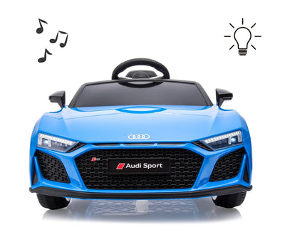 Lasten sähköauto - Audi R8 Spyder Sininen - Vuodevaatteet.fi