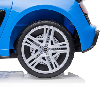 Lasten sähköauto - Audi R8 Spyder Sininen - Vuodevaatteet.fi