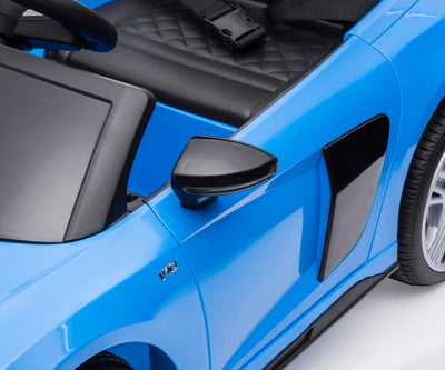Lasten sähköauto - Audi R8 Spyder Sininen - Vuodevaatteet.fi