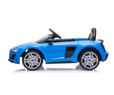 Lasten sähköauto - Audi R8 Spyder Sininen - Vuodevaatteet.fi