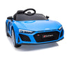 Lasten sähköauto - Audi R8 Spyder Sininen - Vuodevaatteet.fi