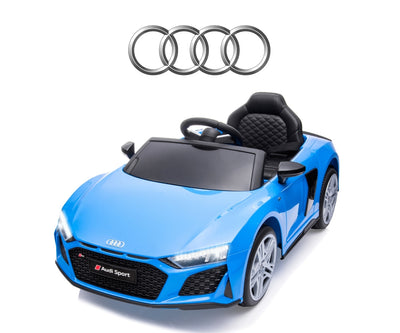 Lasten sähköauto - Audi R8 Spyder Sininen - Vuodevaatteet.fi