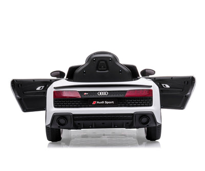 Lasten sähköauto - Audi R8 Spyder Valkoinen - Vuodevaatteet.fi