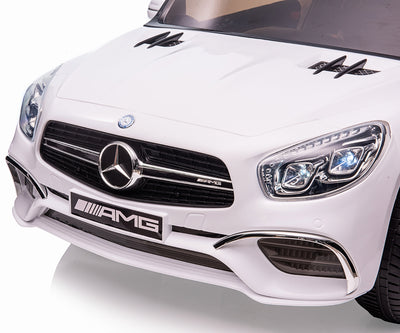 Lasten sähköauto Mercedes-Benz Sl65 Amg Valkoinen - Vuodevaatteet.fi