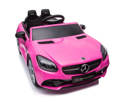 Lasten sähköauto Mercedes-Benz Slc Vaaleanpunainen - Vuodevaatteet.fi