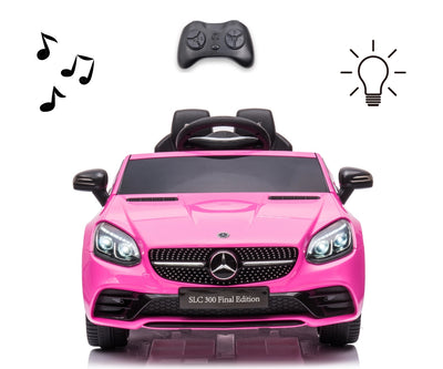 Lasten sähköauto Mercedes-Benz Slc Vaaleanpunainen - Vuodevaatteet.fi