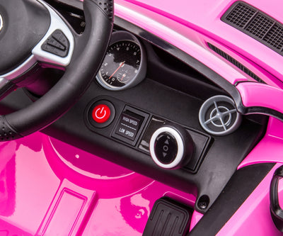 Lasten sähköauto Mercedes-Benz Slc Vaaleanpunainen - Vuodevaatteet.fi