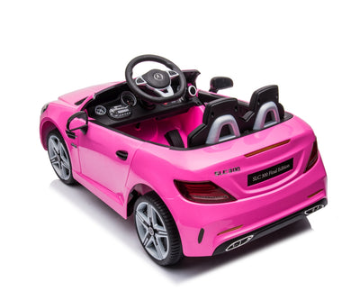 Lasten sähköauto Mercedes-Benz Slc Vaaleanpunainen - Vuodevaatteet.fi