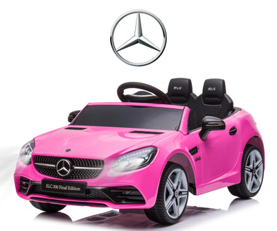 Lasten sähköauto Mercedes-Benz Slc Vaaleanpunainen - Vuodevaatteet.fi