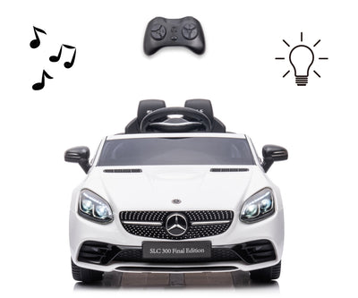 Lasten sähköauto Mercedes-Benz Slc Valkoinen - Vuodevaatteet.fi