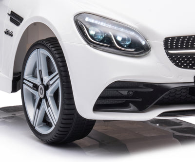 Lasten sähköauto Mercedes-Benz Slc Valkoinen - Vuodevaatteet.fi