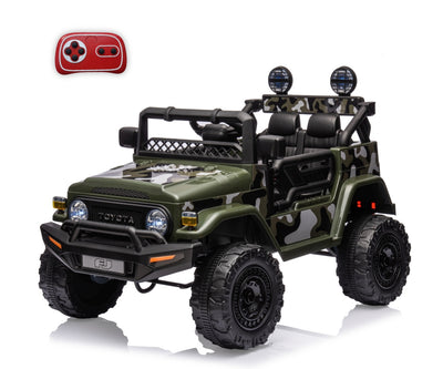 Lasten sähköauto Toyota Fj Cruiser Army - Vuodevaatteet.fi