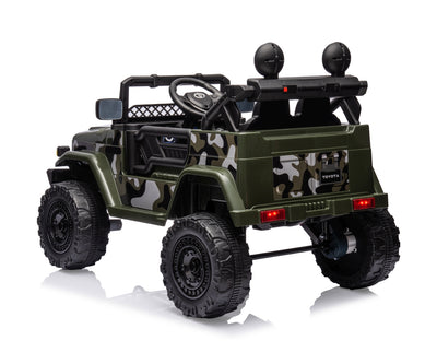Lasten sähköauto Toyota Fj Cruiser Army - Vuodevaatteet.fi