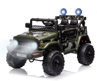 Lasten sähköauto Toyota Fj Cruiser Army - Vuodevaatteet.fi