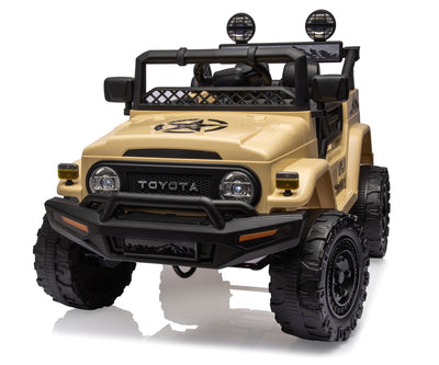 Lasten sähköauto Toyota Fj Cruiser Khaki - Vuodevaatteet.fi