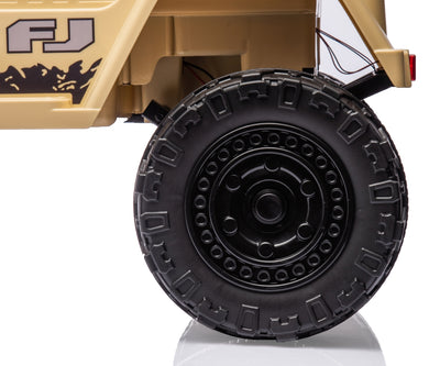 Lasten sähköauto Toyota Fj Cruiser Khaki - Vuodevaatteet.fi