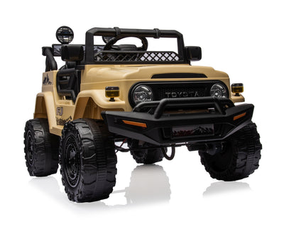 Lasten sähköauto Toyota Fj Cruiser Khaki - Vuodevaatteet.fi