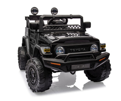 Lasten sähköauto Toyota Fj Cruiser Musta - Vuodevaatteet.fi