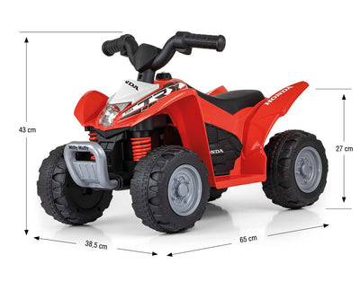 Lasten sähkömönkijä - Quad Honda Atv Punainen - Vuodevaatteet.fi