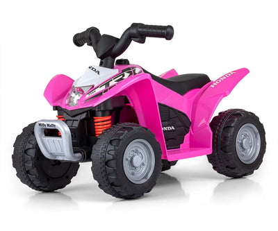 Lasten sähkömönkijä - Quad Honda Atv Vaaleanpunainen - Vuodevaatteet.fi