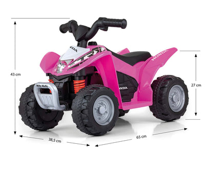 Lasten sähkömönkijä - Quad Honda Atv Vaaleanpunainen - Vuodevaatteet.fi