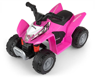 Lasten sähkömönkijä - Quad Honda Atv Vaaleanpunainen - Vuodevaatteet.fi
