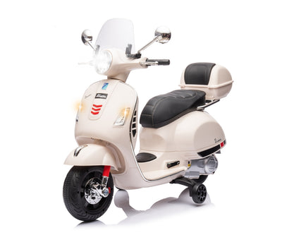 Lasten sähköskootteri Vespa Gts Super Valkoinen - Vuodevaatteet.fi