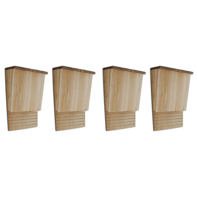 Lepakkokopit 4 kpl 22 x 12 x 34 cm puu