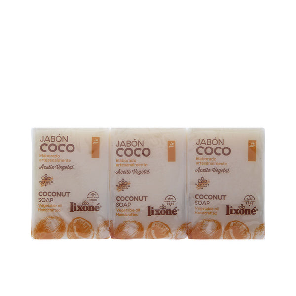 Lixone Coco saippua 100% luonnollinen 3 x 125 gr | Vuodevaatteet.fi