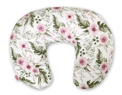 Monikäyttöinen ergonominen imetystyyny - peony flower pink