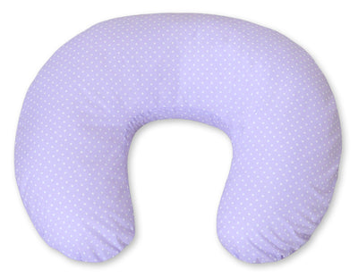 Monikäyttöinen ergonominen imetystyyny - polka dots on lilac
