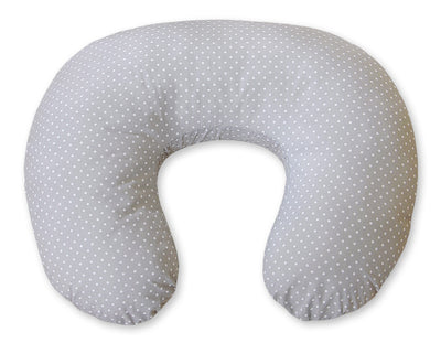 Monikäyttöinen ergonominen imetystyyny - polka dots on gray