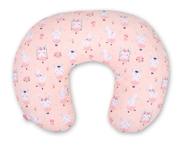 Monikäyttöinen ergonominen imetystyyny - ballerinas pink