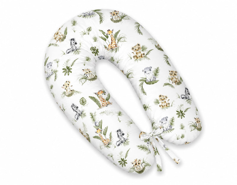 Bobono - Raskausajan tyyny, pidempi, irrotettava tyynynpäällinen - Little Safari