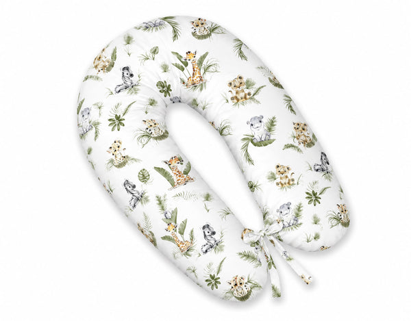 Bobono - Raskausajan tyyny, pidempi, irrotettava tyynynpäällinen - Little Safari