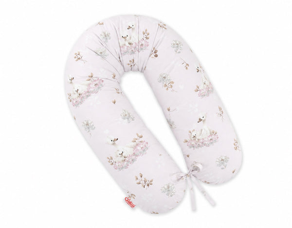 Bobono - Little Swans raskausajan tyyny, pidempi, irrotettava tyynynpäällinen
