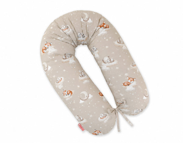 Bobono - Raskaustyyny pidempi, irrotettava tyynynpäällinen Twinkle Woodland