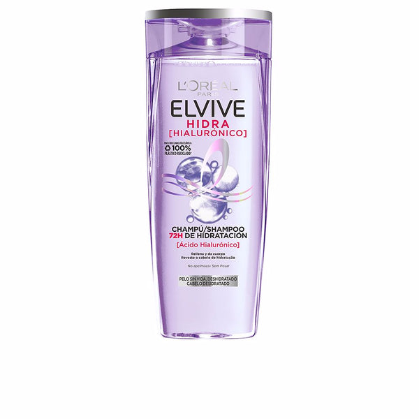 L'Oréal Paris Elvive hidra hialurónico shampoo 72h kosteutus 370 ml | Vuodevaatteet.fi
