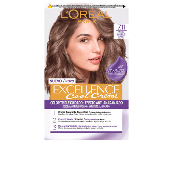 L'Oréal Paris Excellence cool väriaine #7.11-intensiivinen tuhkablondi 192 ml | Vuodevaatteet.fi