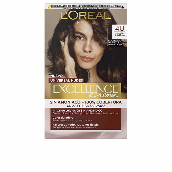 L'Oréal Paris Excellence Nudes Dye #4U-Brown 5 U | Vuodevaatteet.fi