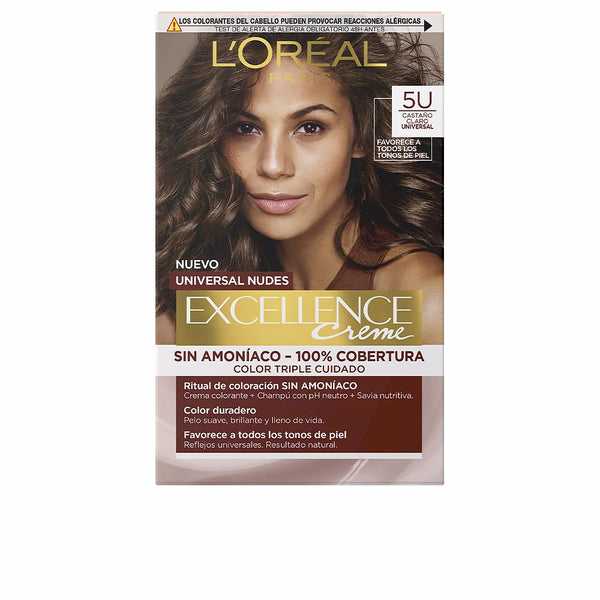 L'Oréal Paris Excellence Nudes Dye #5U-Light Brown 5 U | Vuodevaatteet.fi