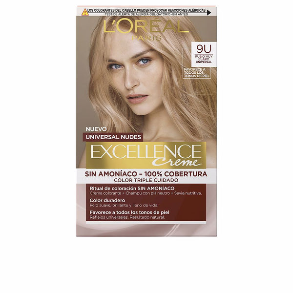 L'Oréal Paris Excellence nudes väri #9u-erittäin vaalea blondi 5 u | Vuodevaatteet.fi