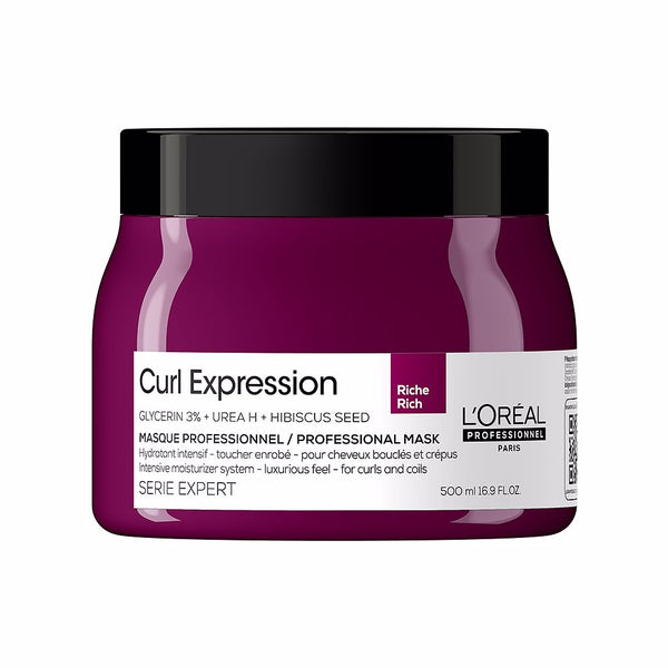 L'Oréal Professionnel Paris Curl expression kosteuttava intensiivinen rikas hiusnaamio 500 ml | Vuodevaatteet.fi