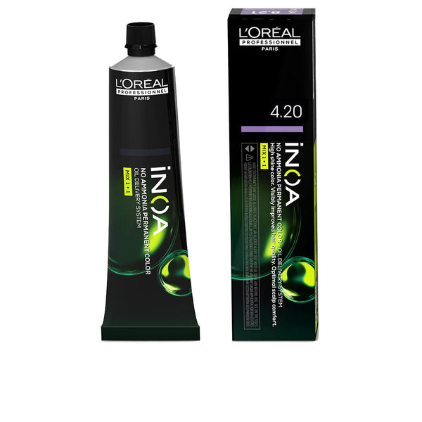 L'Oréal Professionnel Paris Inoa ammoniakiton kestoväri #4.20 60 g | Vuodevaatteet.fi