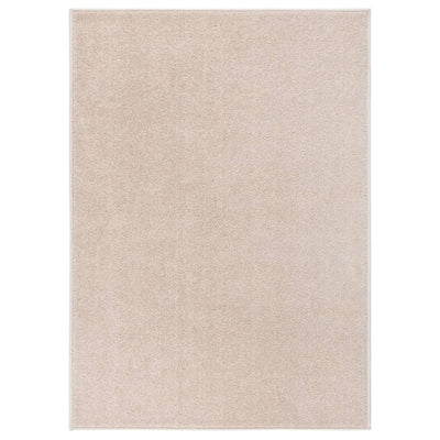 Lyhytnukkainen matto 120x170 cm tumma beige